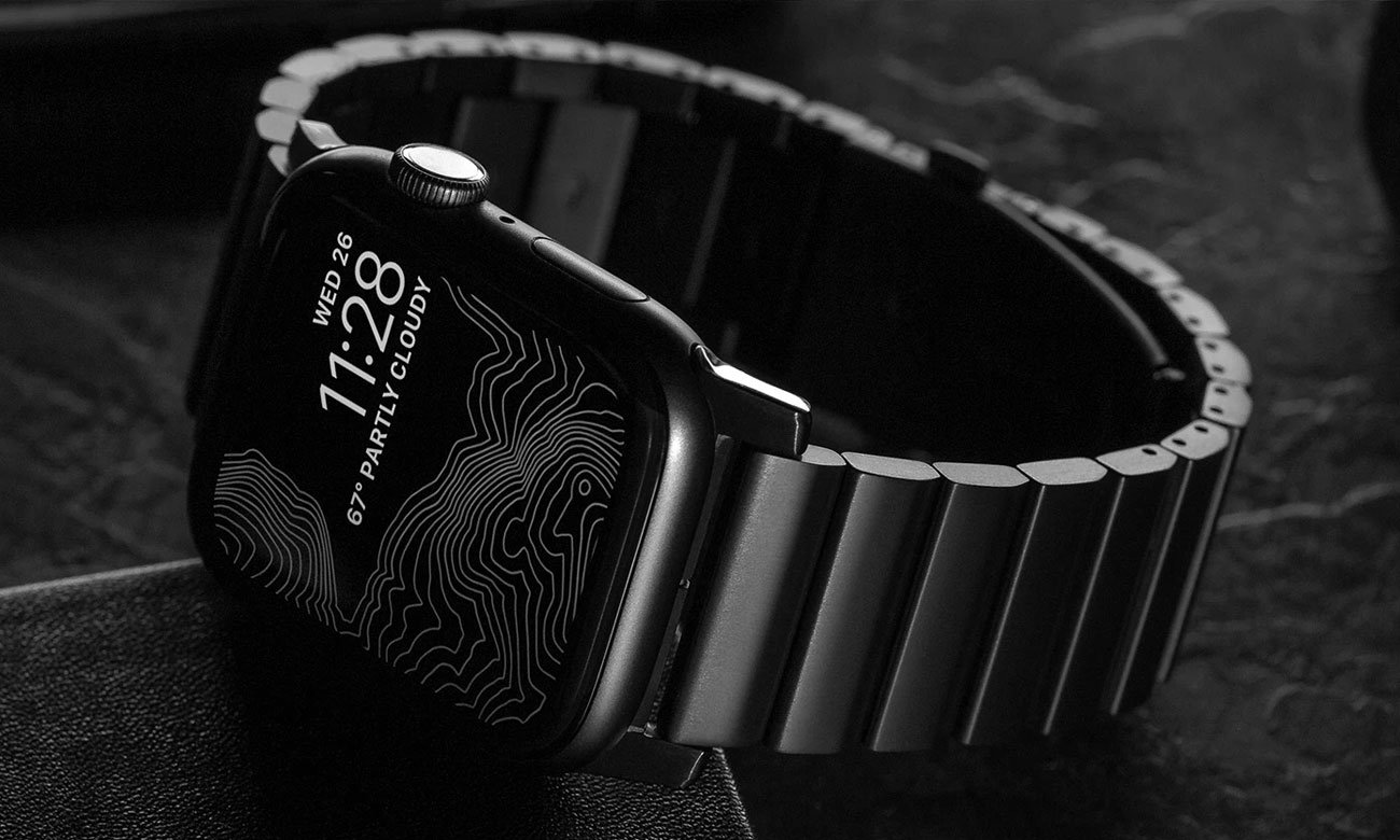 Bransoleta Tytanowa Nomad do Apple Watch - Metal