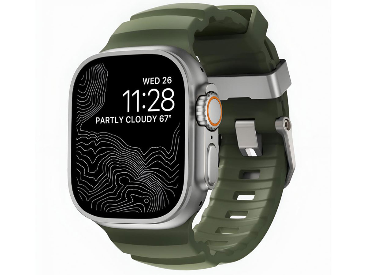 Rocky Point Band Nomad Apple Watch 49/45/44/42mm natural/forest