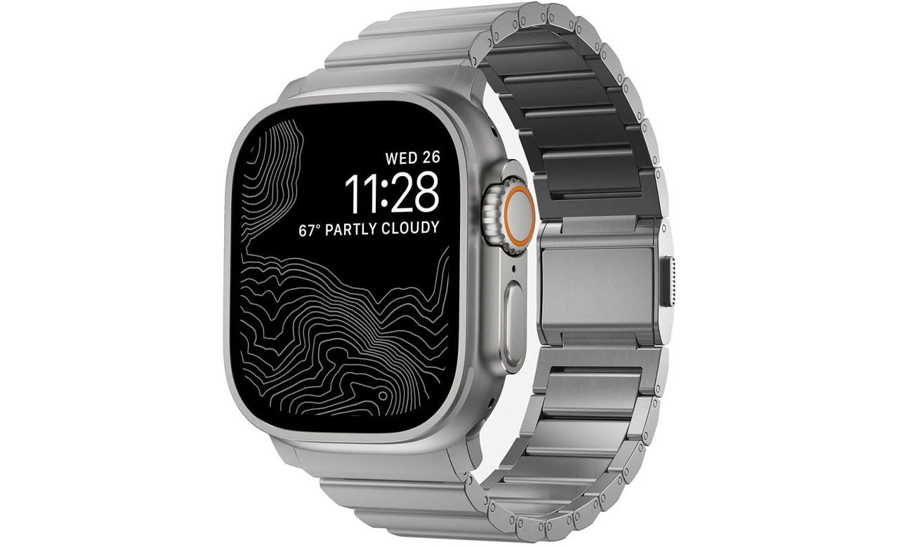 Nomad Titanium Band Apple Watch 49/46/45/44/42mm natural