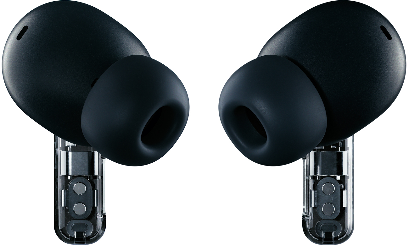Бездротові навушники Nothing Ear (2) чорні – вигляд лівого та правого навушників