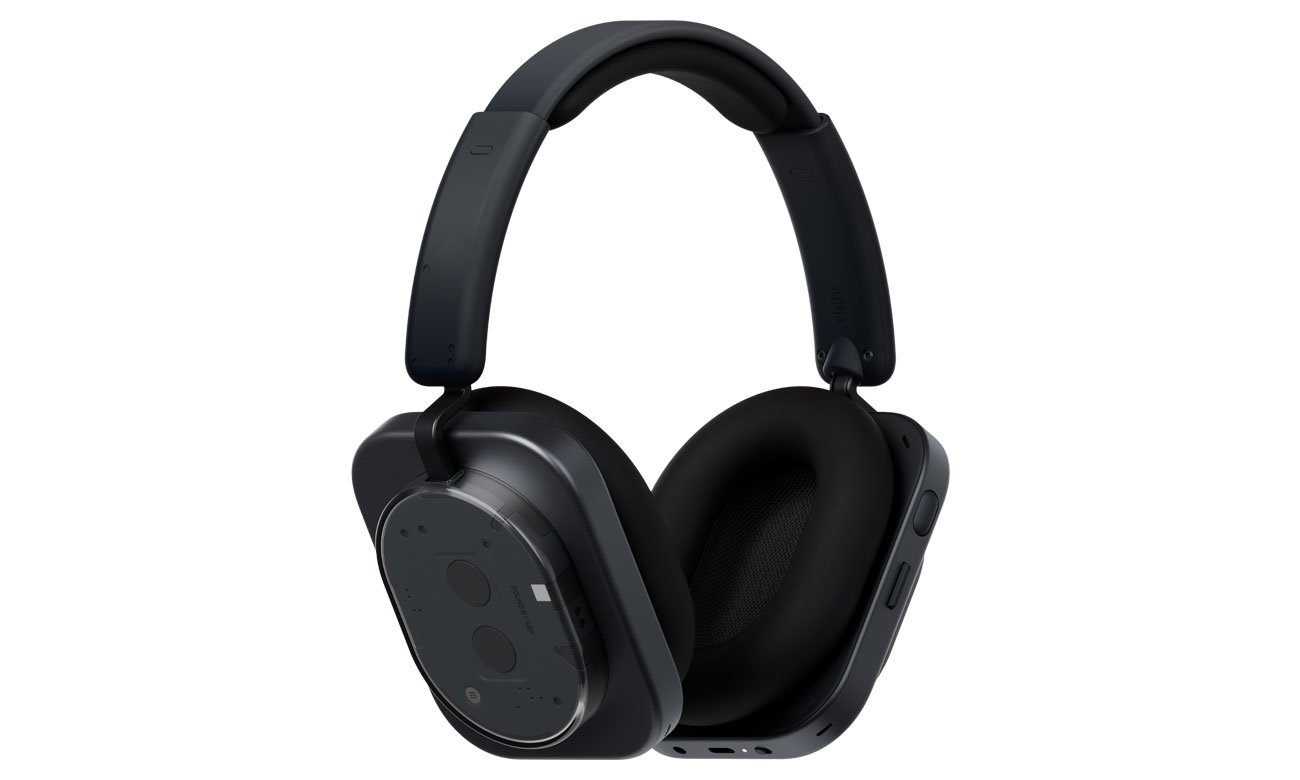 Słuchawki bezprzewodowe Nothing Headphone (1) Black - Widok od przodu pod kątem