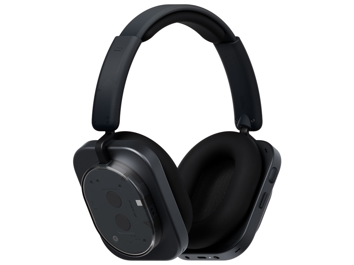 Słuchawki bezprzewodowe Nothing Headphone (1) Black - Widok od przodu pod kątem