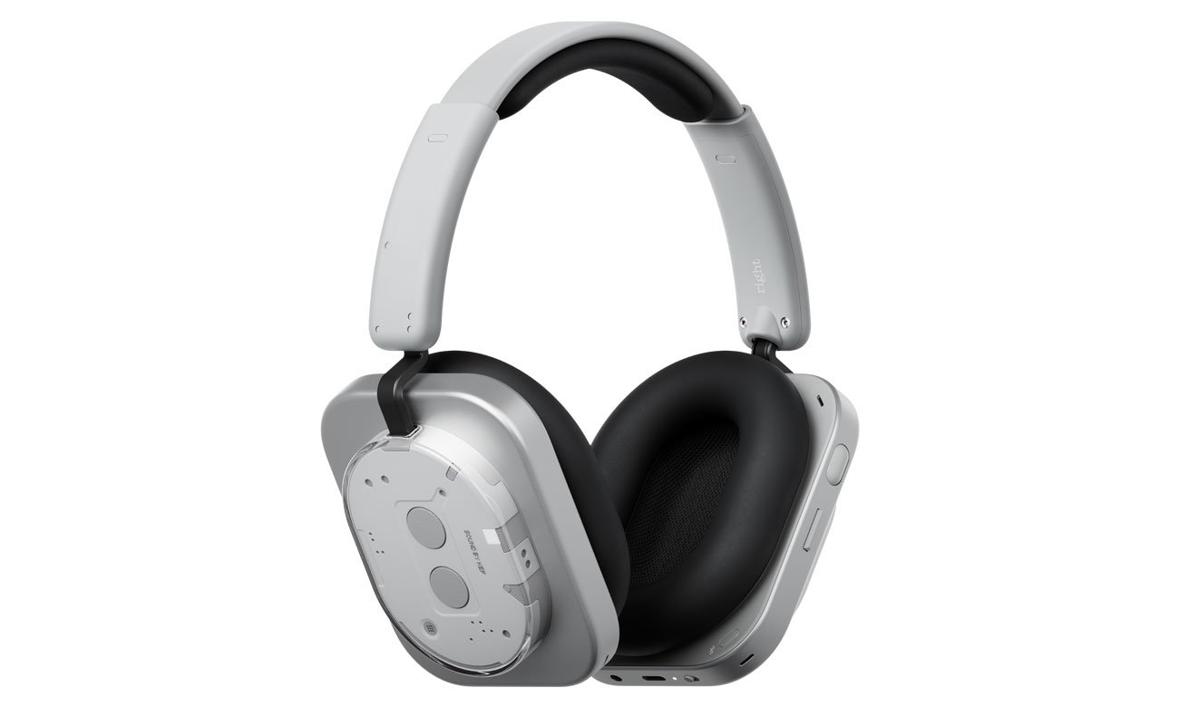Słuchawki bezprzewodowe Nothing Headphone (1) - Widok od przodu pod kątem