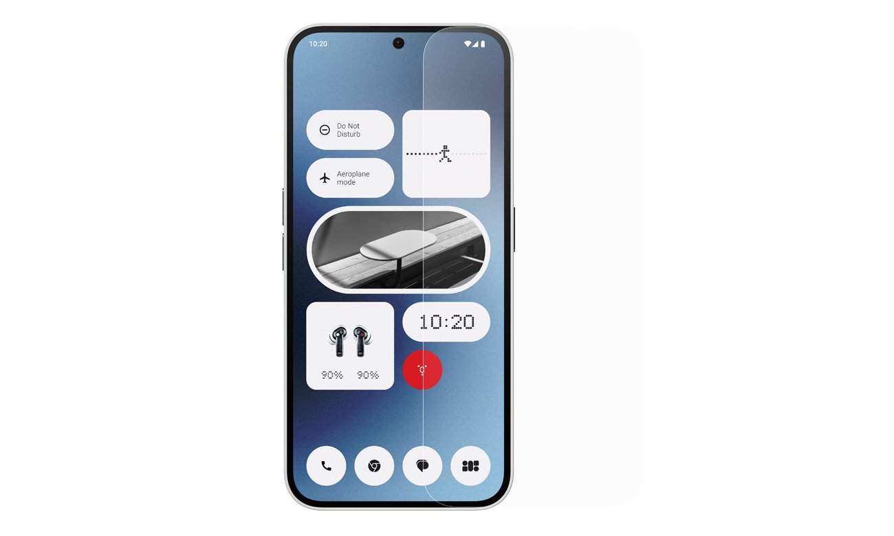 Nothing Phone (2a) Screen Protector z telefonem