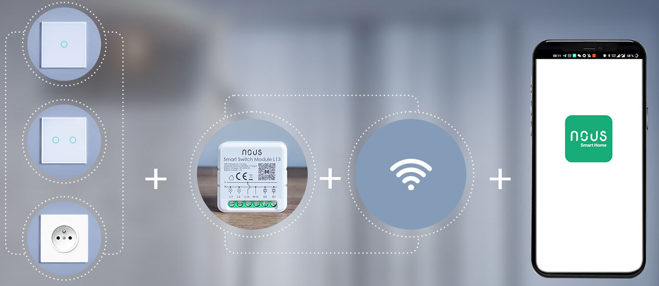 Nous ZigBee L13 montaż