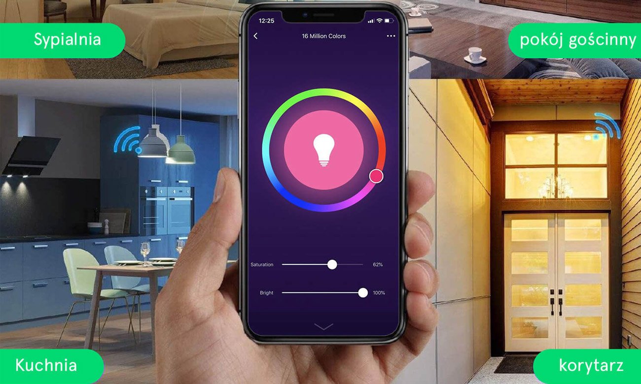 Inteligentna żarówka Nous Smart WIFI P4 - Możliwość zdalnej kontroli