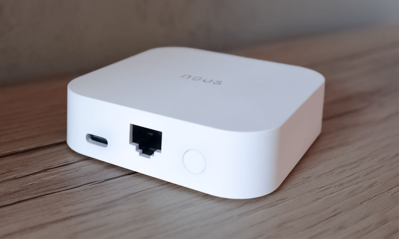 Inteligentna bramka ZigBee Nous E7 LAN - Wbudowane złącze USB-C