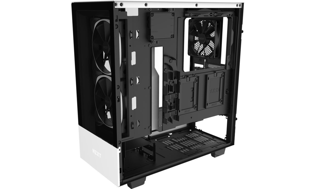 NZXT H510 Elite White - Wnętrze