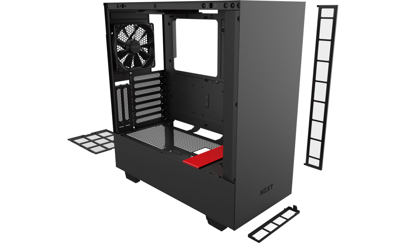 NZXT H510i Red - Chłodzenie
