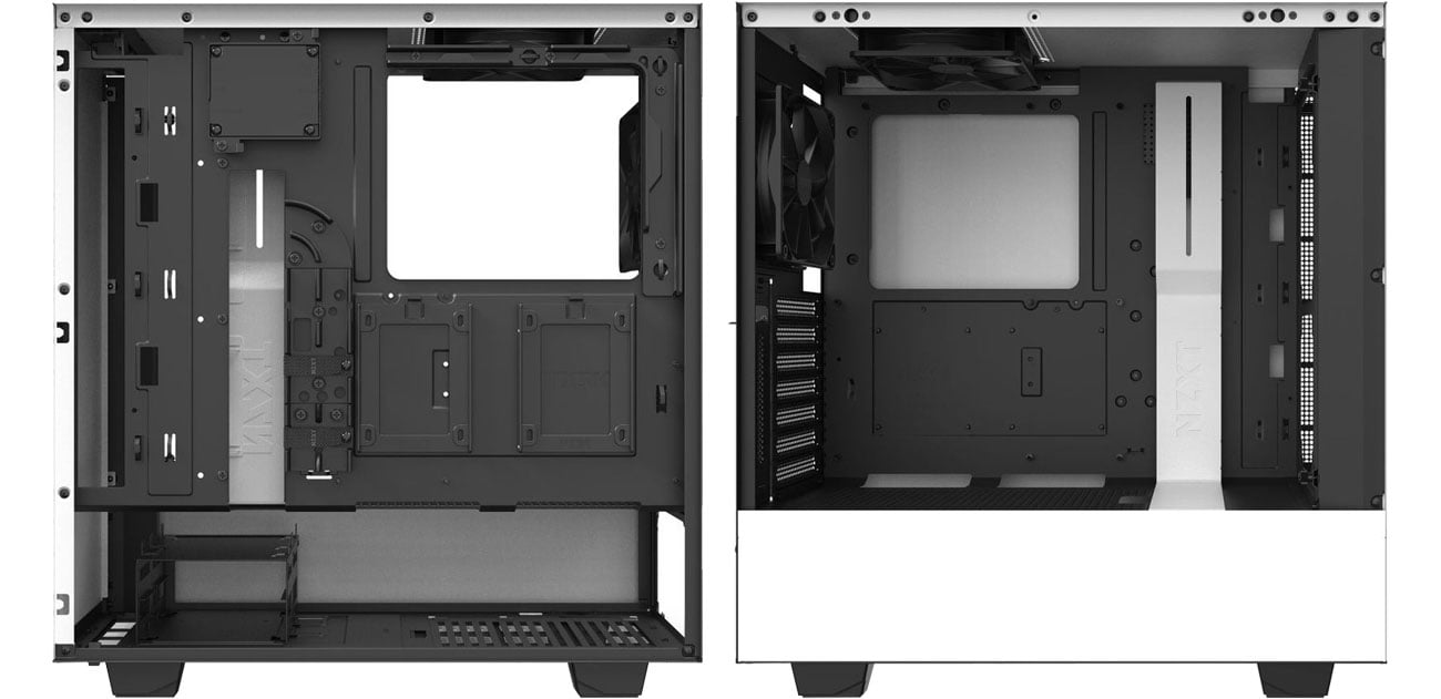 NZXT H510i White - Wnętrze