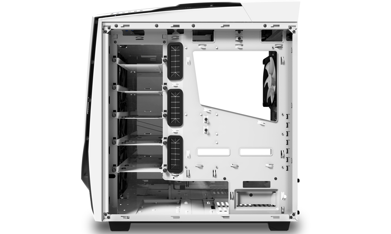NZXT Noctis 450 LED Biała CA-N450W-W1 zatoki na dyski