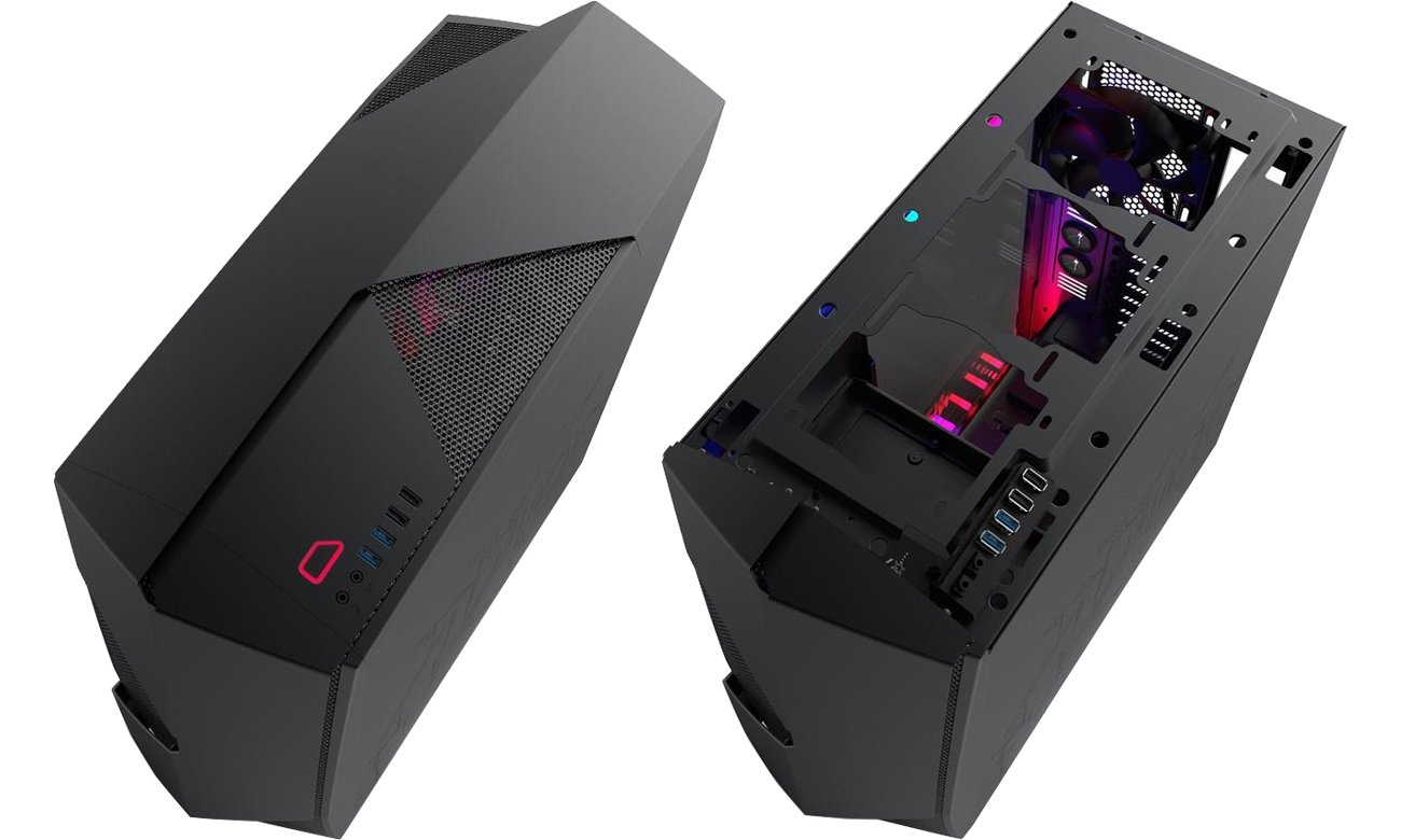 NZXT 450 Noctis ROG CA-RO450-G1 górny panel porty złącza