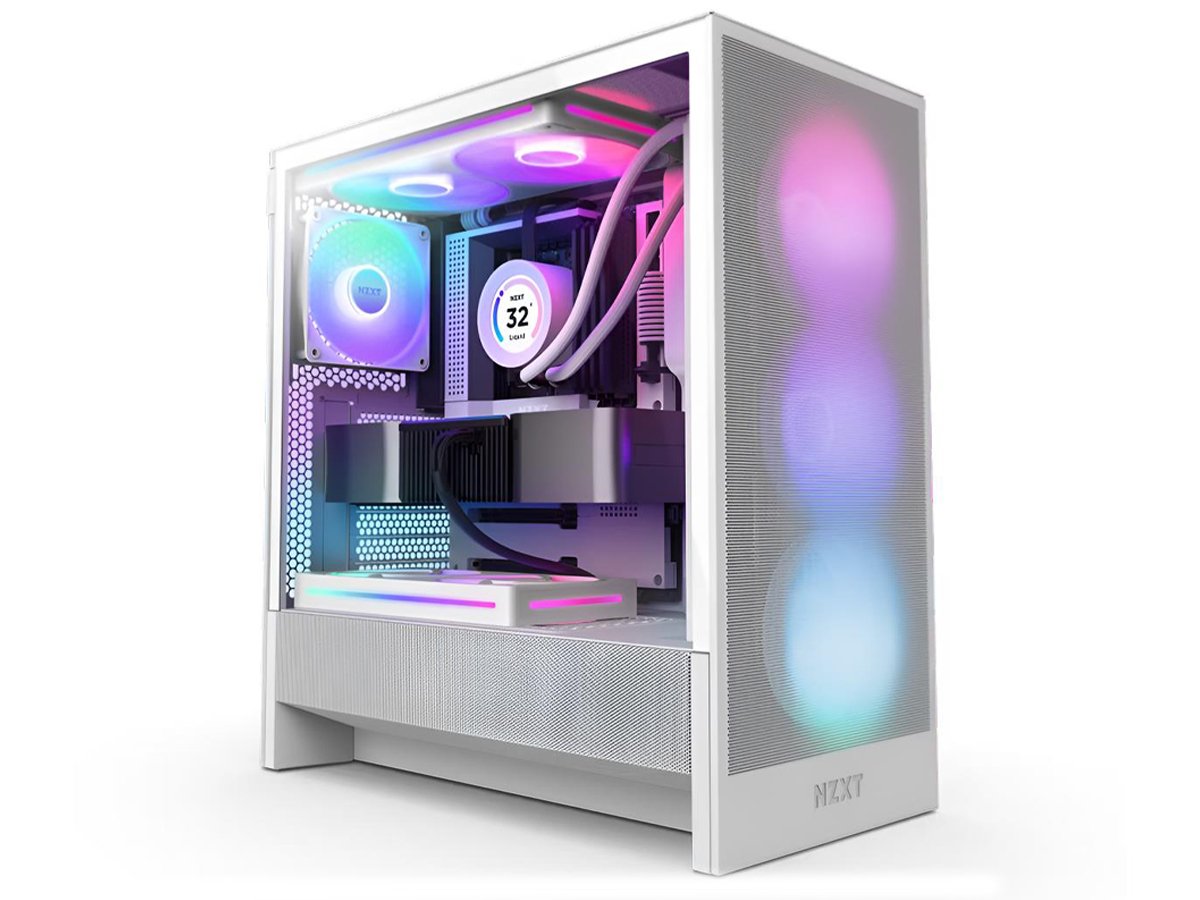 PC-Gehäuse NZXT H5 FLOW RGB (2024) Weiß