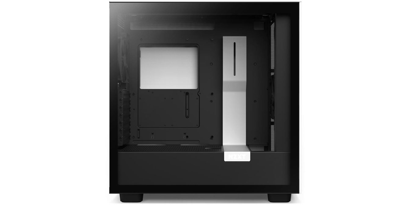 NZXT H7 White&Black wnętrze