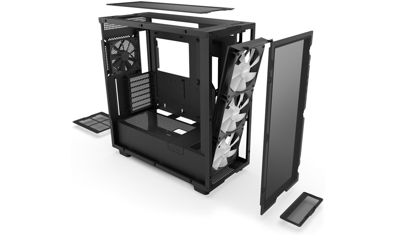 NZXT H7 FLOW RGB chłodzenie