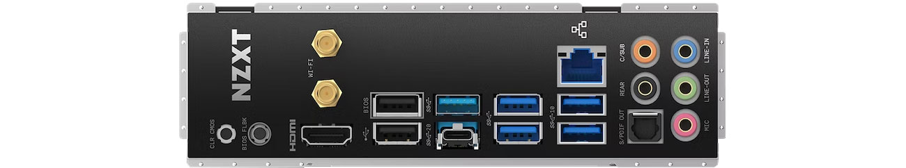 NZXT N7 Z690 Black Wi-Fi Porty