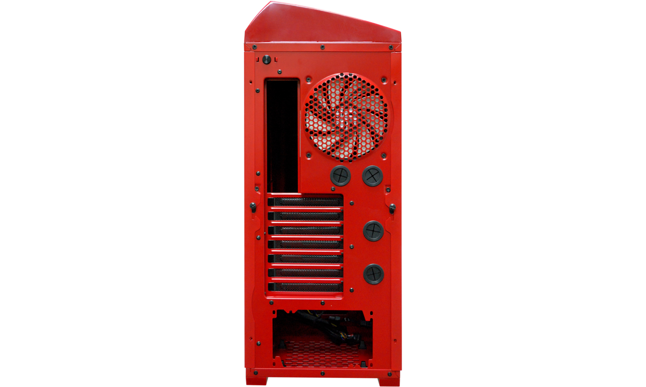 NZXT Phantom czerwona PHAN-001RD widok z tyłu