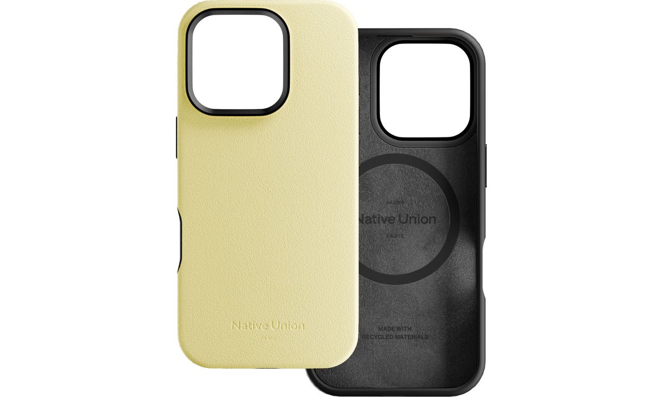 Native Union Active Case do iPhone 16 Pro Max lemon