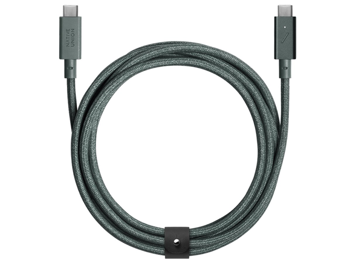 Kabel Native Union Belt Cable Pro USB-C - USB-C 2,4m green