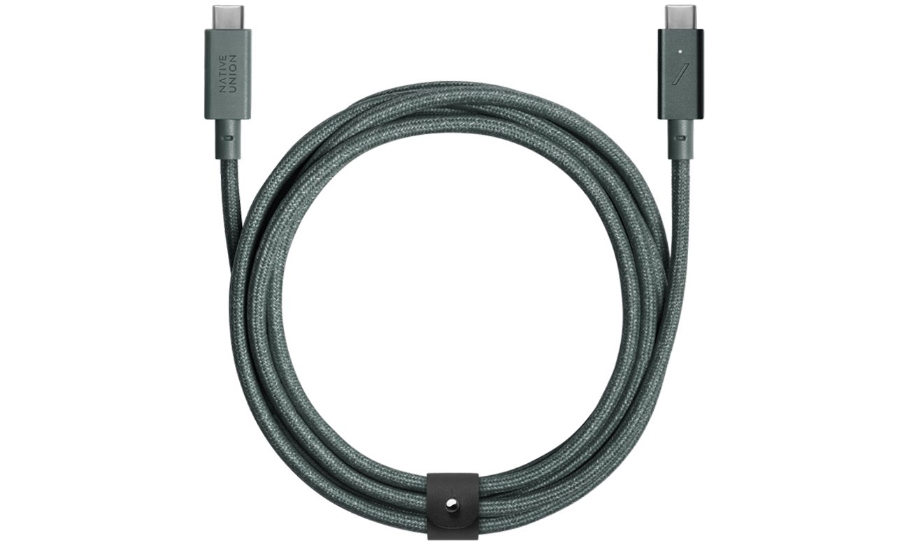 Kabel Native Union Belt Cable Pro USB-C - USB-C 2,4m green