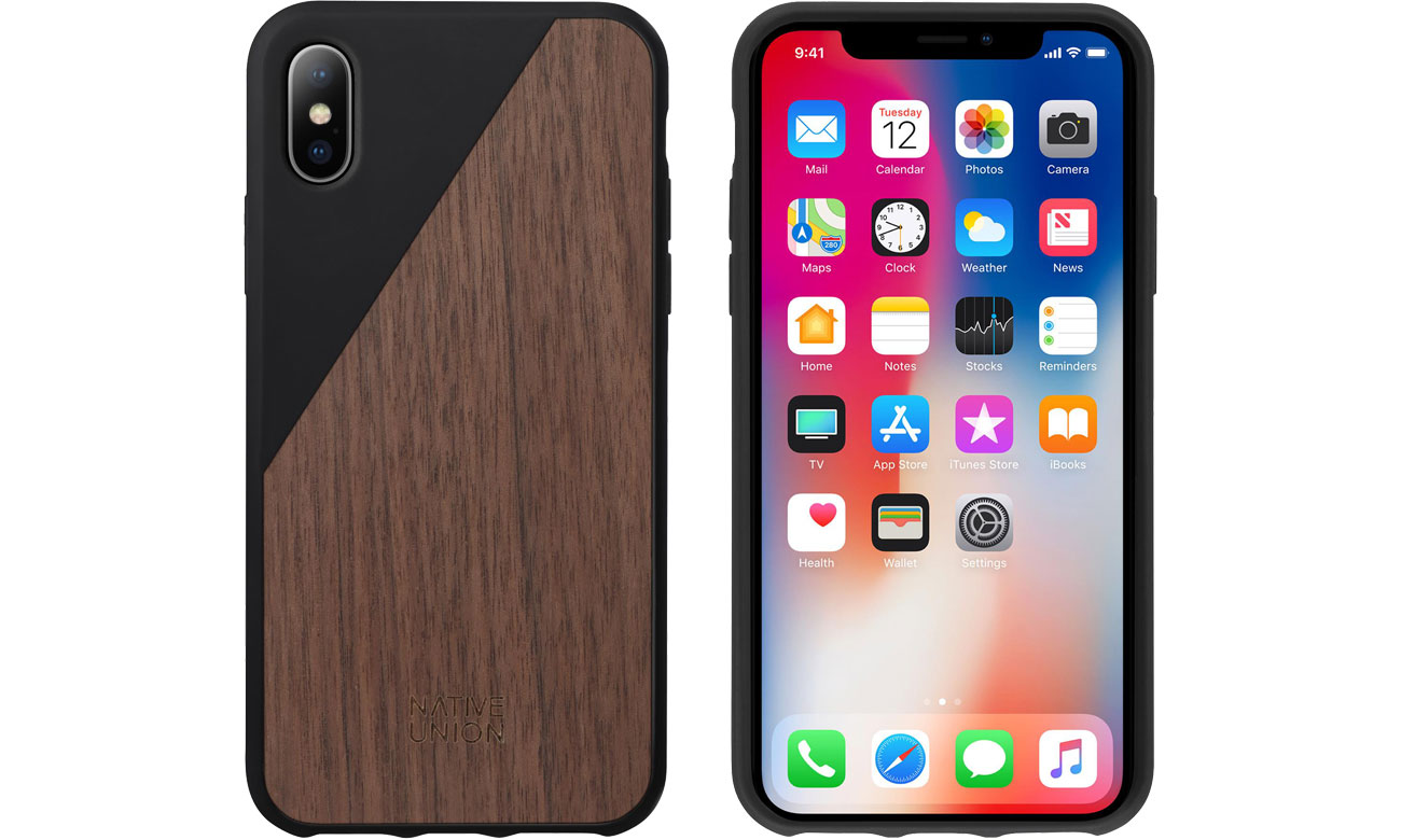 Etui Native Union Clic Wooden do iPhone X Black 4895200422716