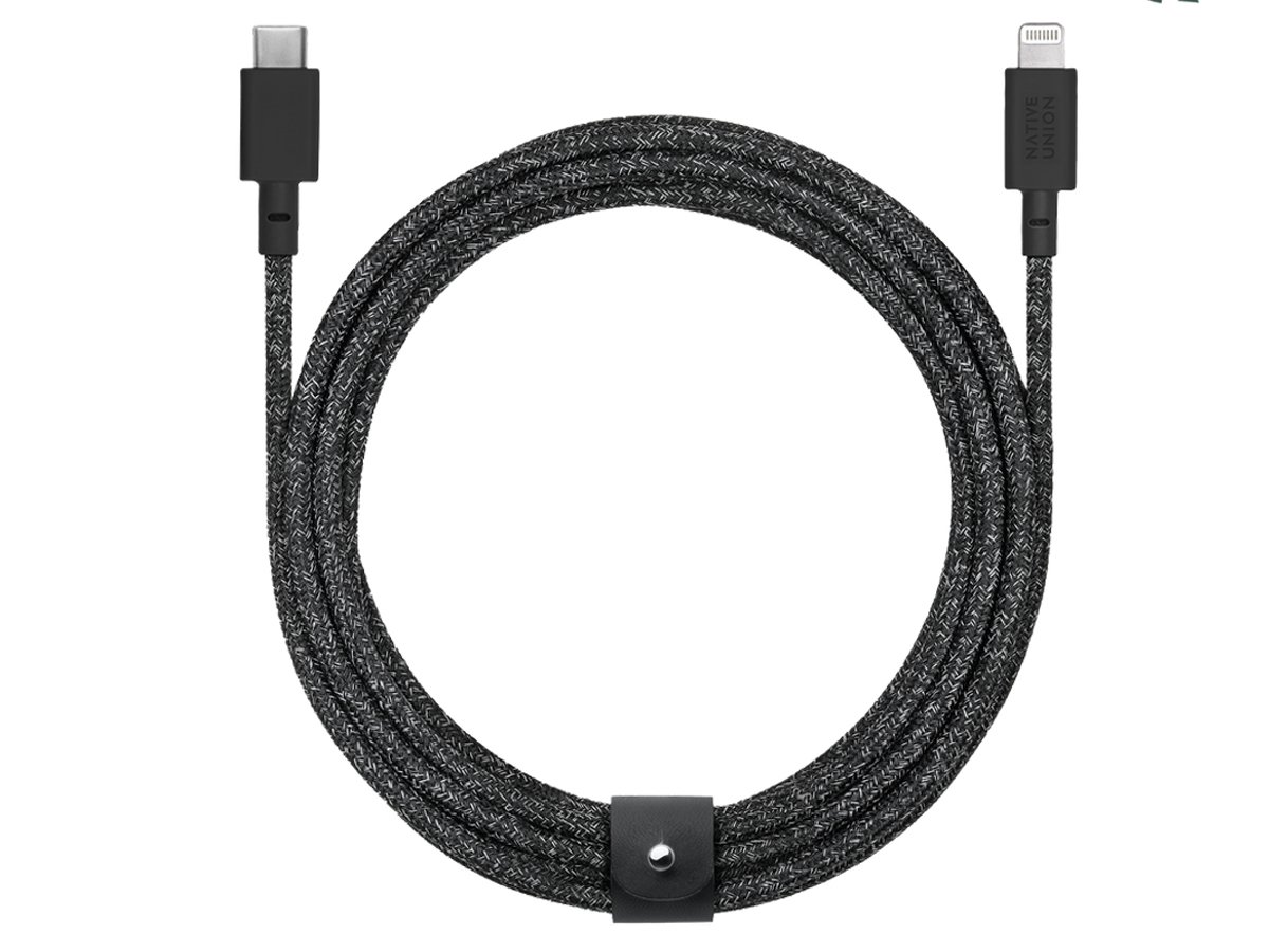 Native Union Gürtelkabel XL USB-C – Lightning 3m Kosmos