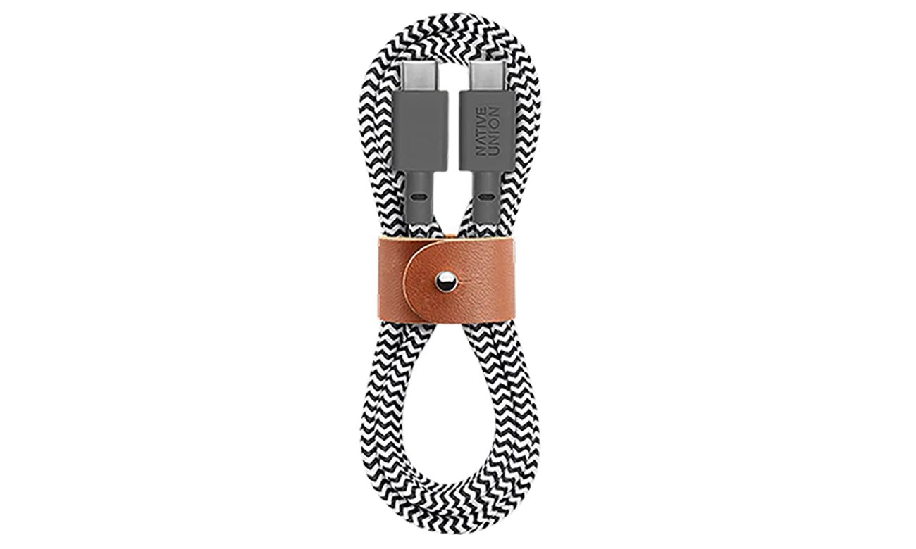 Belt Cable Native Union USB-C – USB-C 1,2m zebra