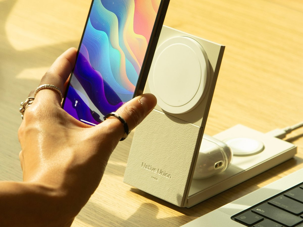 Native Union Rise 3-in-1 Qi2 ładowanie słuchawek