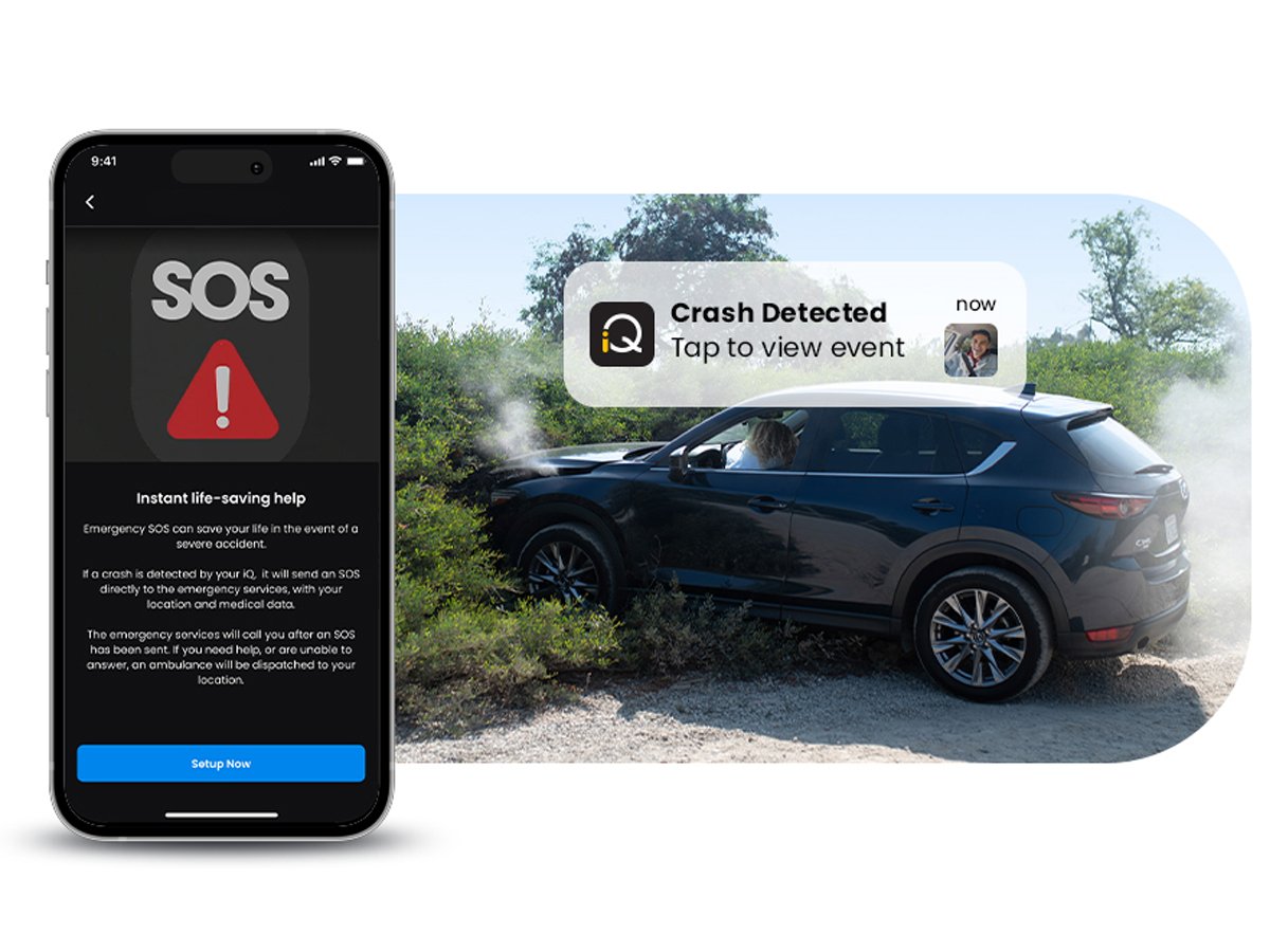 Wideorejestrator Nextbase IQ - Emergency SOS i bezpieczeństwo kierowcy
