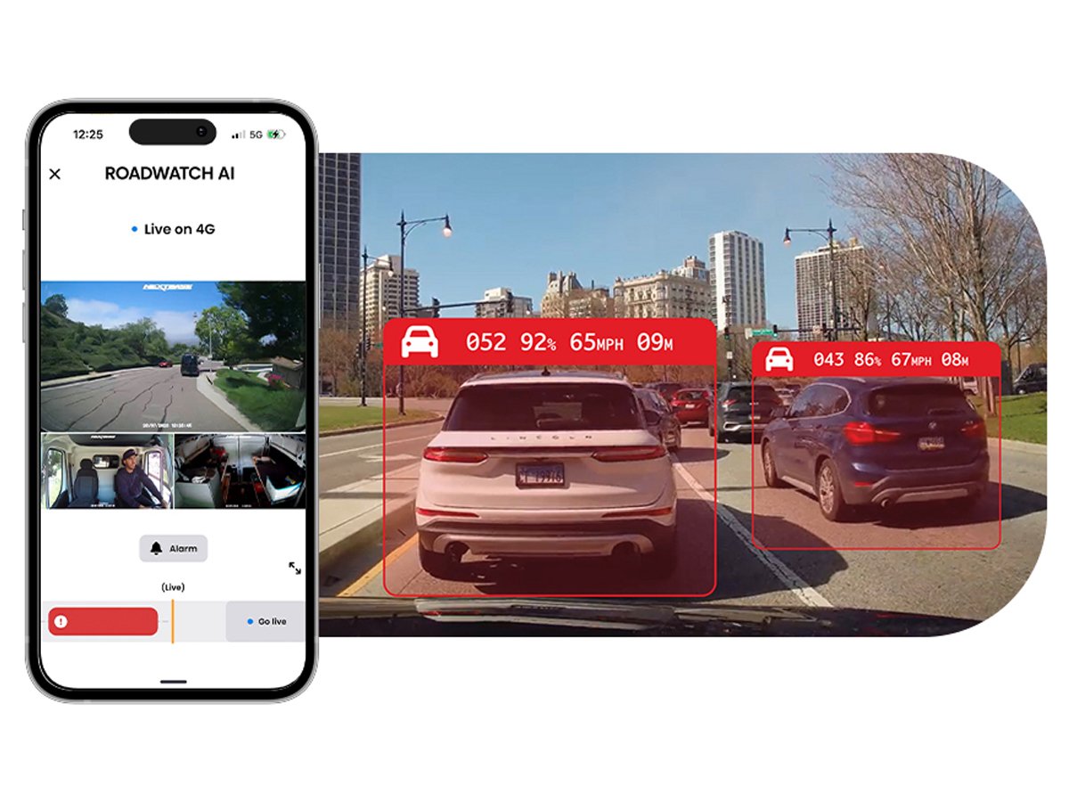 Wideorejestrator Nextbase IQ - Funkcje Roadwatch AI i lokalizacja pojazdu na żywo