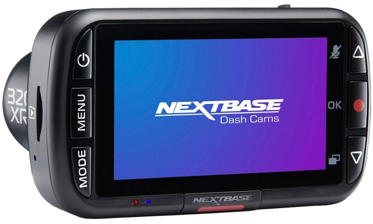 Wideorejestrator Nextbase 320XR Dash Cam - Widok od tyłu pod kątem, ekran