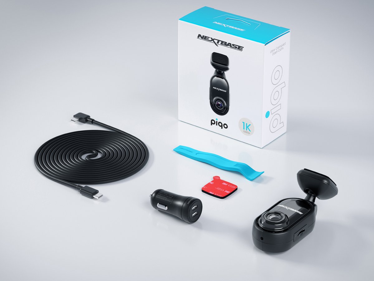 Wideorejestrator Nextbase Piqo 1K (1080p) - Zawartość zestawu