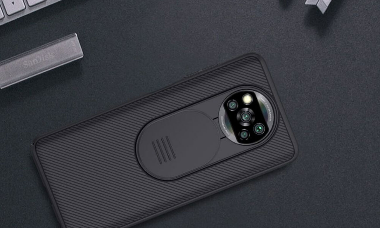 Ochronne CAMSHIELD XIAOMI POCO X3 PRO/X3 PRO Czarny