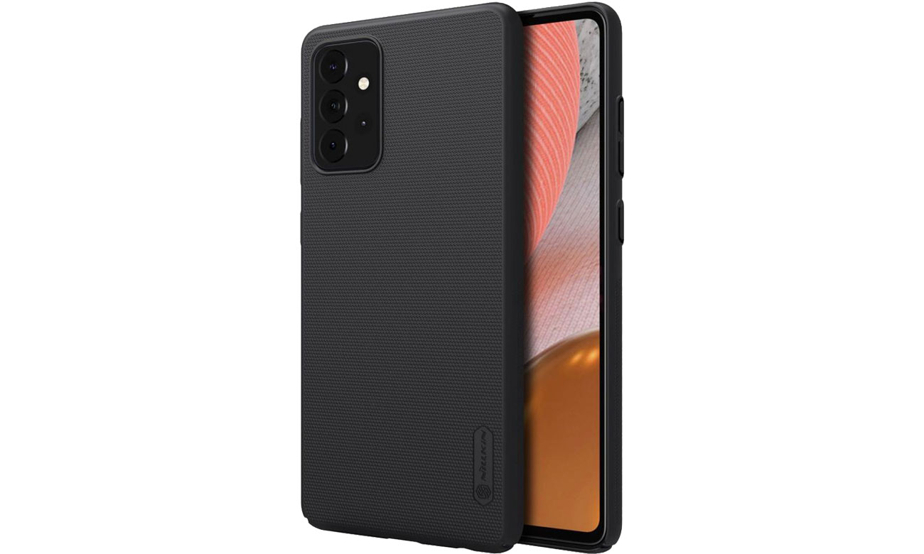 Etui Nillkin Super Frosted Shield do Samsung Galaxy A72 czarny 6902048214750