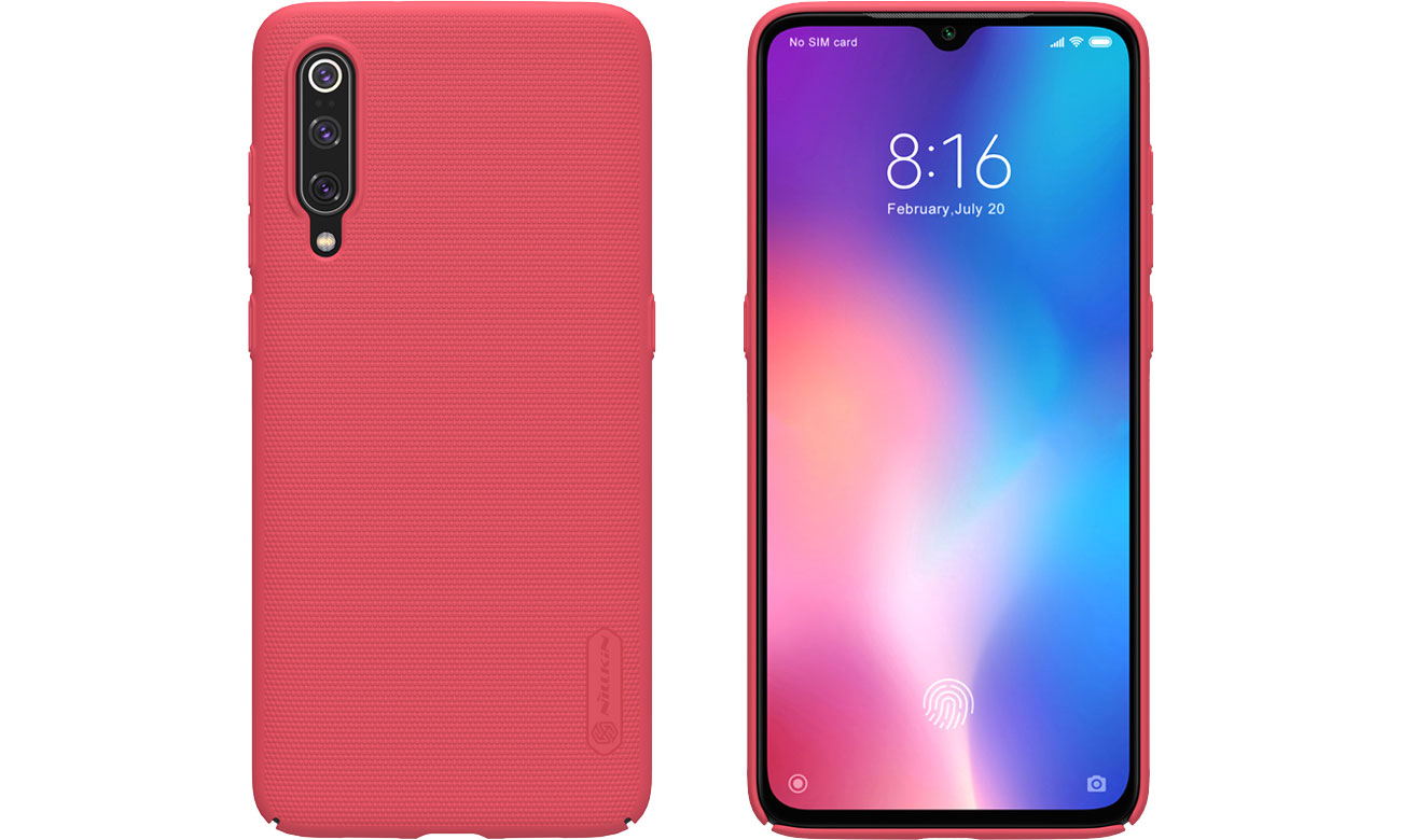 Super Frosted Shield do Xiaomi Mi 9 czerwony
