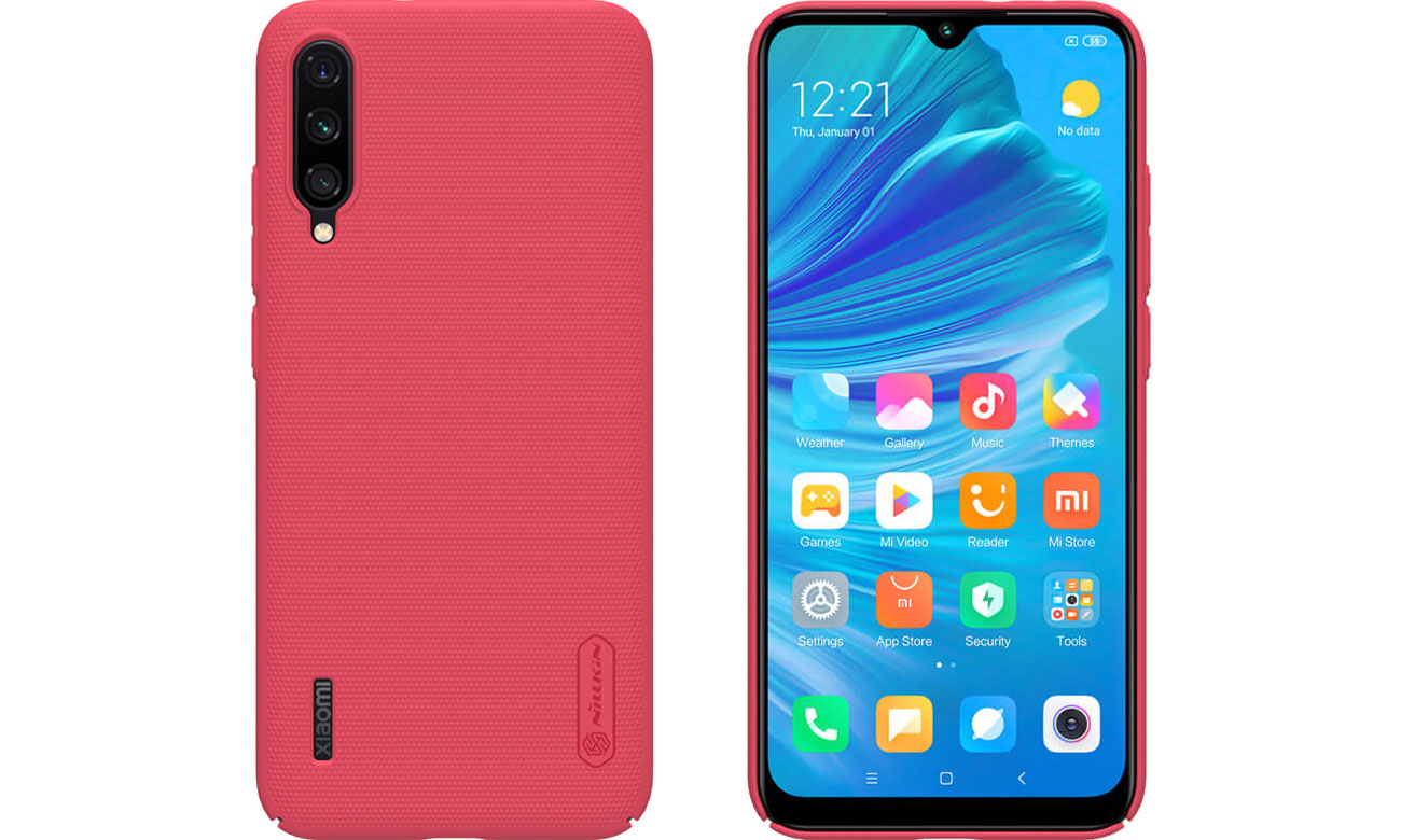 Super Frosted Shield do Xiaomi Mi A3 czerwony