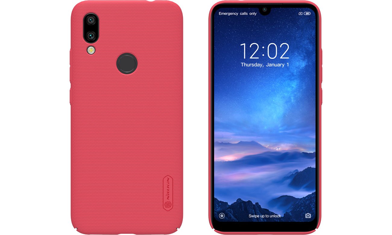Super Frosted Shield do Xiaomi Redmi 7 czerwony