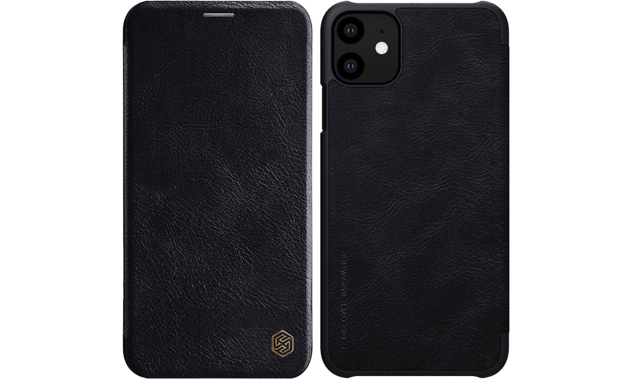 Etui Skórzane Qin do iPhone 11 czarny