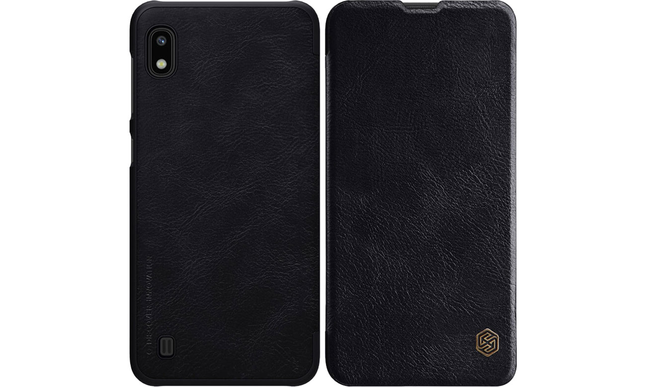 Etui Skórzane Qin do Samsung Galaxy A10 czarny