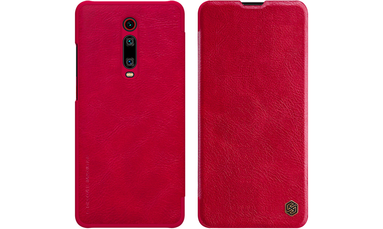 Etui Skórzane Qin do Xiaomi Mi 9T/9T Pro czerwony