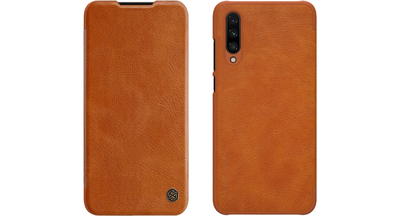 Etui Skórzane Qin do Xiaomi Mi A3 brązowy