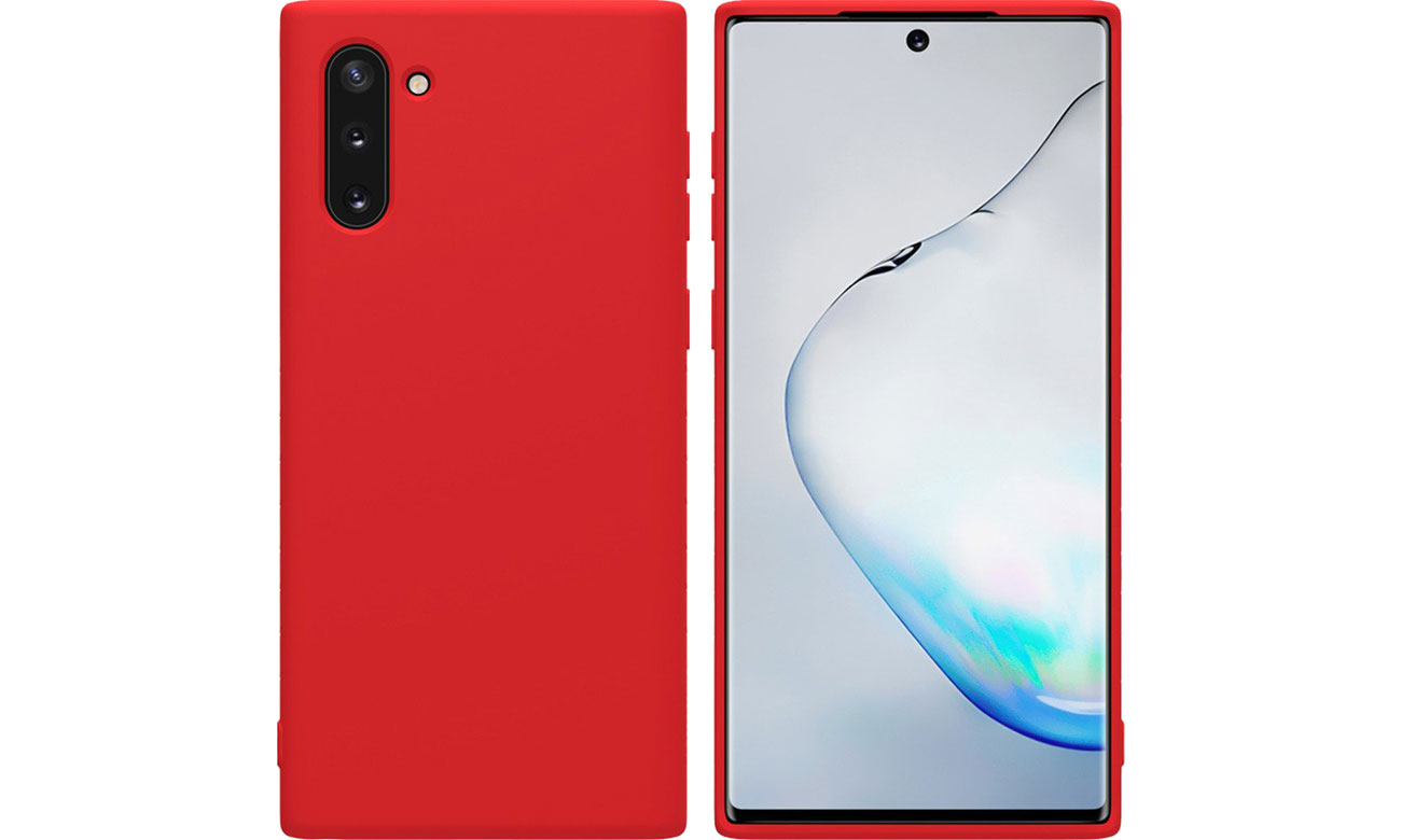 Rubber Wrapped do Galaxy Note 10 czerwony