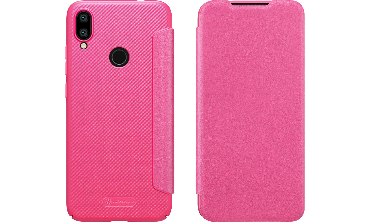 Etui z Klapką Sparkle do Xiaomi Redmi Note 7 Red