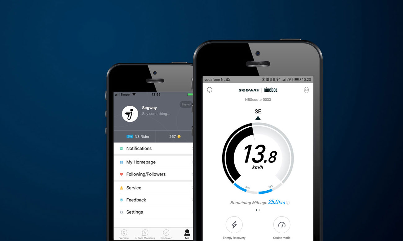 Ninebot by Segway KickScooter ES1 Aplikacja mobilna
