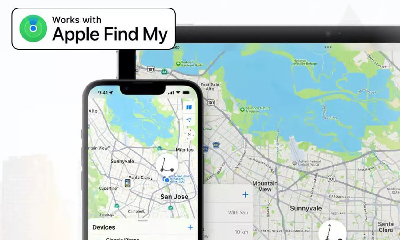 Hulajnoga elektryczna Segway Ninebot KickScooter F2 Pro D - Kompatybilność z ekosystemem Apple Find My