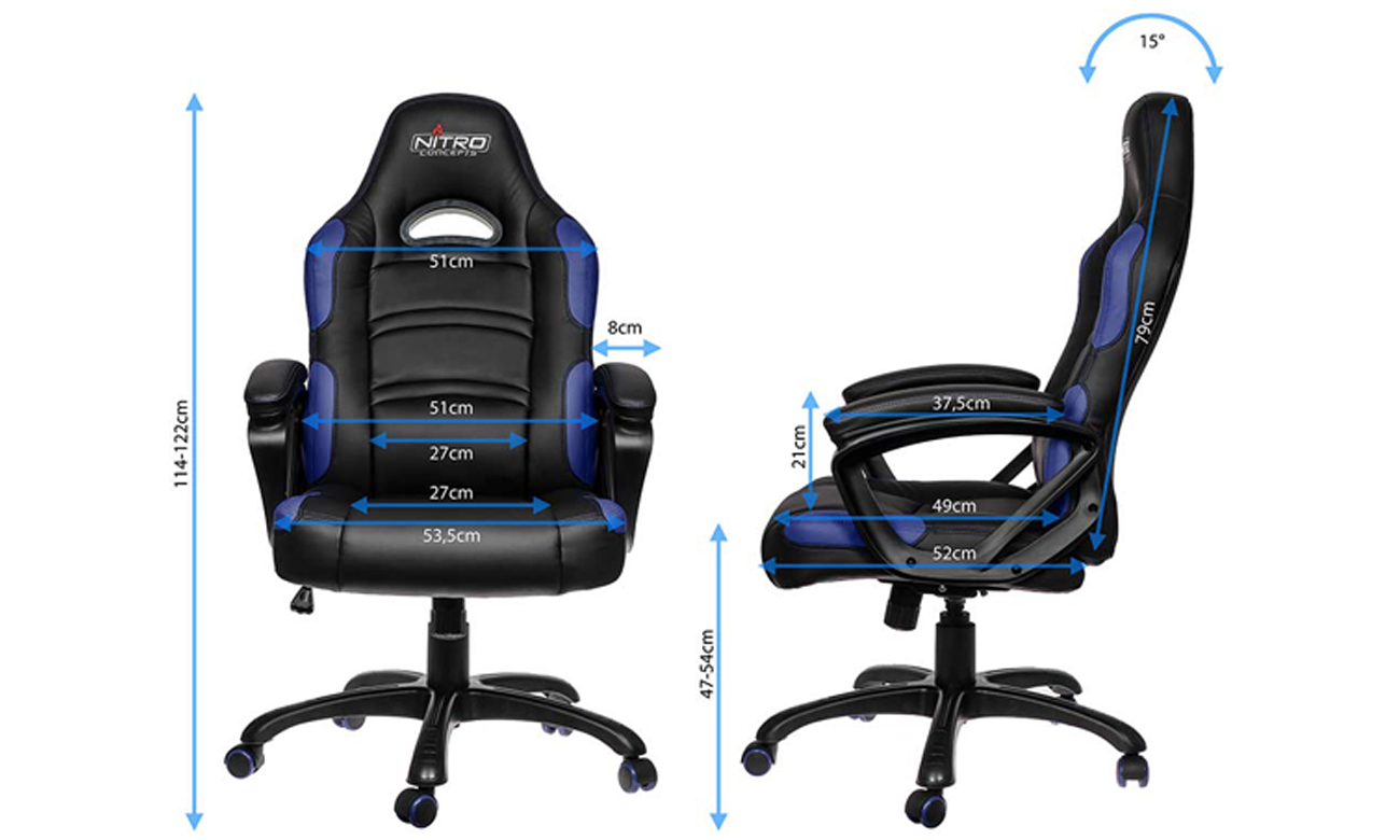 Nitro Concepts C80 Comfort Wymiary