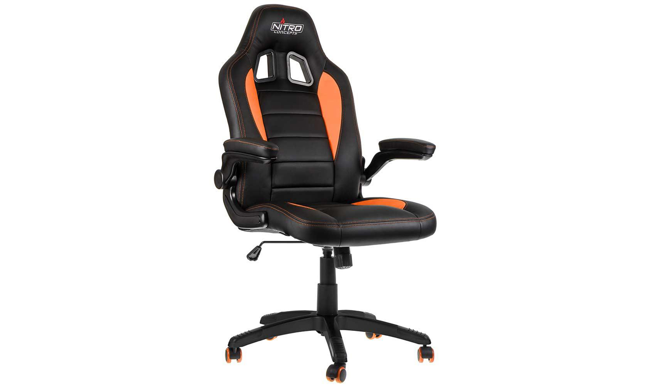 Nitro Concepts C80 Motion Gaming Czarno-Pomarańczowy widok z przodu