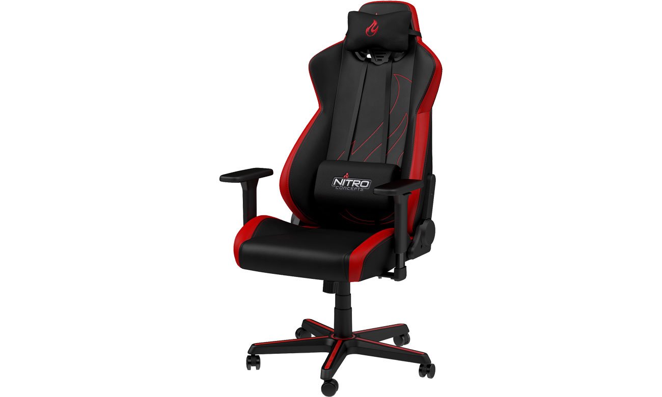 Fotel gamingowy Nitro Concepts S300 EX Gaming (Czarno-Czerwony) NC-S300EX-BR
