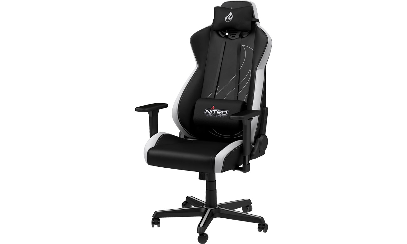 Fotel gamingowy Nitro Concepts S300 EX Gaming (Czarno-Biały) NC-S300EX-BW