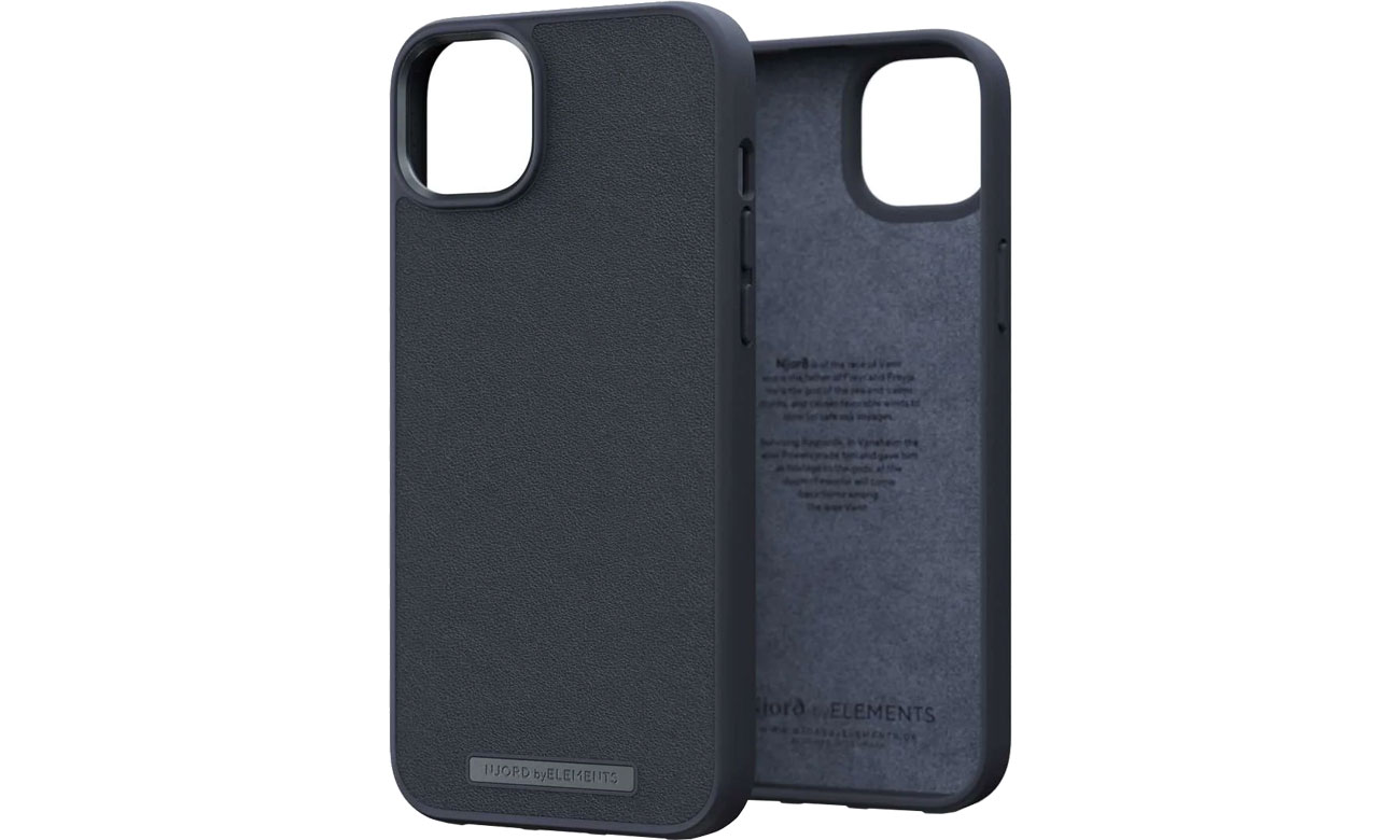 njord genuine leather case iphone 14 pro black na43gl00